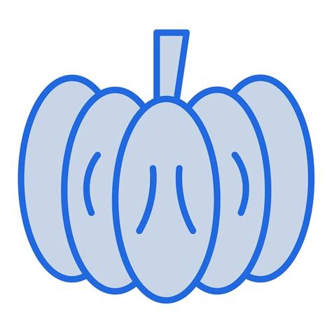 Premium Vector Pumpkin Blue Tone Illustration