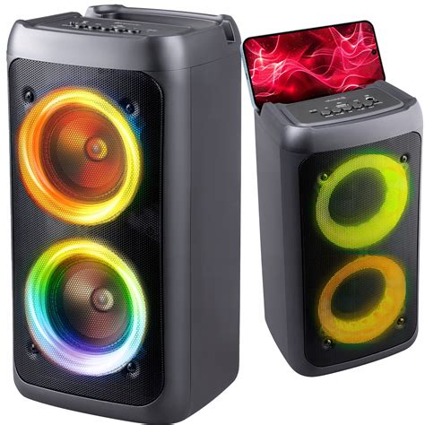 Głośnik Bluetooth Boombox Mobilny USB RADIO LED Bezprzewodowy Przenośny