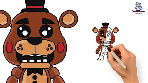 How To Draw Freddy Fazbear Five Nights At Freddys Tutorial