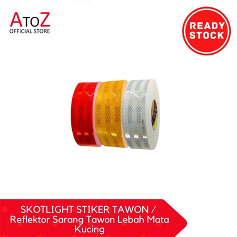 Jual Skotlight Stiker Tawon Reflektor Sarang Tawon Lebah Mata Kucing