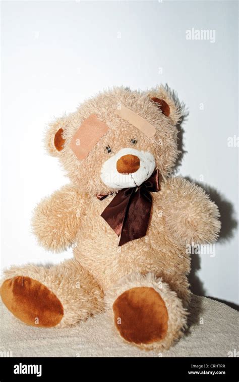 Sick Teddy Bear Stock Photo Alamy