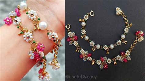 Daisy Bracelet Tutorialkorean Braceletbeads Bracelet Useful