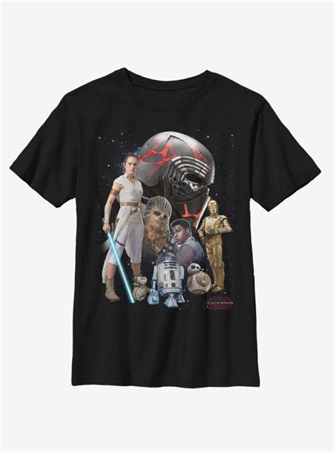 Star Wars Episode Ix The Rise Of Skywalker Galaxy Heroes Youth T Shirt