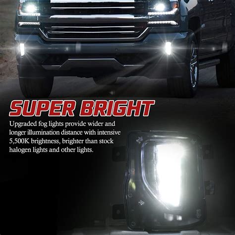 Bunker Indust Led Fog Lights Compitable For Chevy