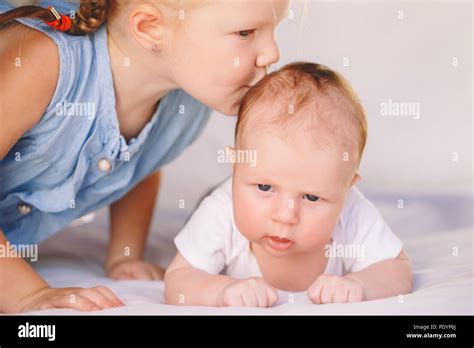 Brother Kiss Sister Hi Res Stock Photography And Images Alamy