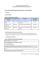 Stat Assignment Rtf University Of Maryland Global Campus