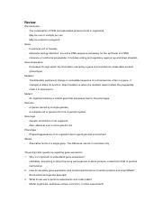 Biol 308 Module 1 Docx Review Chromosome The Combination Of DNA