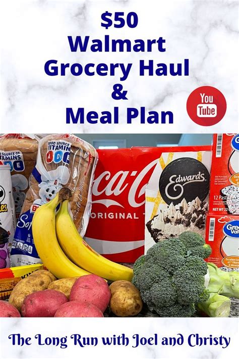 Walmart Grocery Haul And Meal Plan For Adults