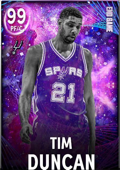 Nba 2k22 2kdb Custom Card Endgame Tim Duncan