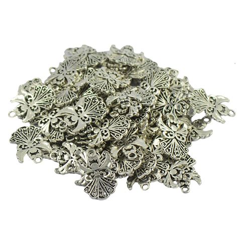 St Cke Tibetischen Silber Filigrane Engelsfl Gel Charms Anh Nger