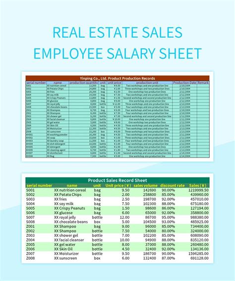 Free Salary Sheet Templates For Google Sheets And Microsoft Excel ...