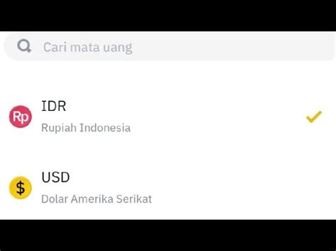 Cara Mudah Mengganti Mata Uang Di Binance Panduan Lengkap 2023 YouTube