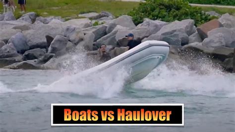 Small Boat Vs Big Waves Boats Vs Haulover Inlet YouTube