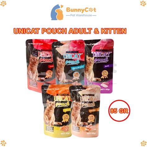 Jual Unicat Pouch Adult Kitten Gr Makanan Basah Kucing Pouch