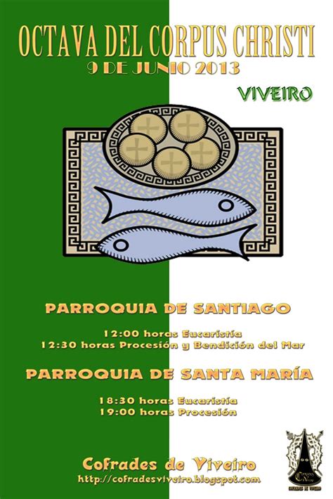 Cofrades de Viveiro: Domingo 9 de junio, 2 Procesiones de la Octava del Corpus Christi 2013 en ...