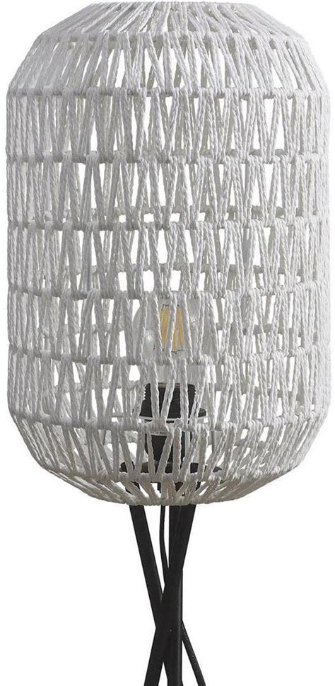 Lampadaire Design Aspect Rotin Pour Salon 150 Cm Topaze