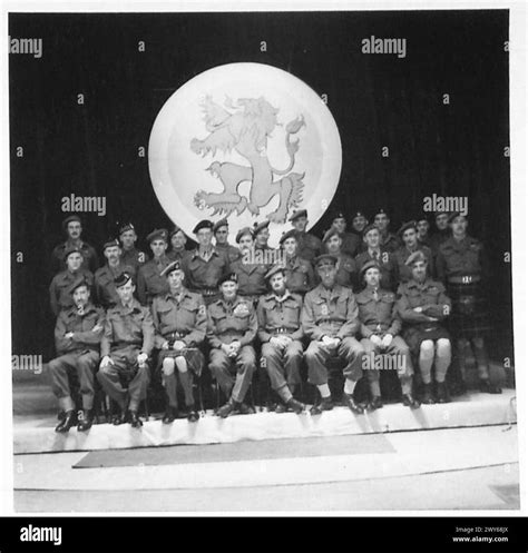 Investiture By The C In C At 15th Scottish Division Group Photograph