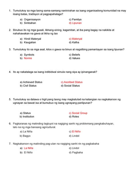 Ap Quiz Bee Contemporary Tumutukoy Sa Mga Taong Sama Samang