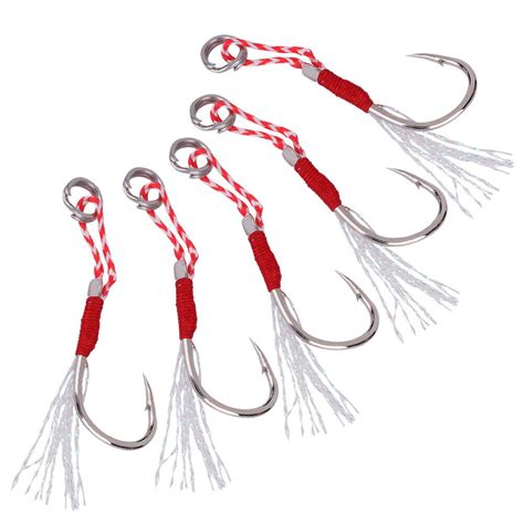 Hot Pcs High Strength Metal Heavy Duty Fishing Barbed Hooks Fish