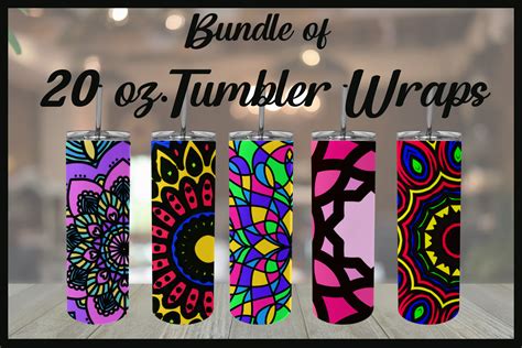 Bundle Of 20 Oz Tumbler Wraps Graphic By Akoch12831 Creative Fabrica