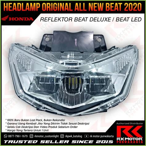 Headlamp Reflektor Lampu Depan Assy All New Beat Deluxe Led