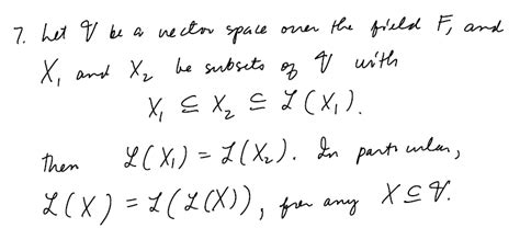 Solved Let V Be A Vector Space Over The Field F And X And Chegg