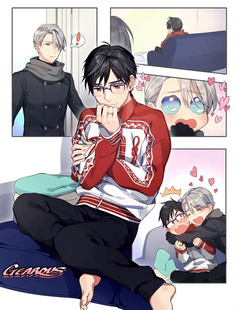 Katsuki Yuuri And Viktor Nikiforov Yuri On Ice Drawn By Gearous