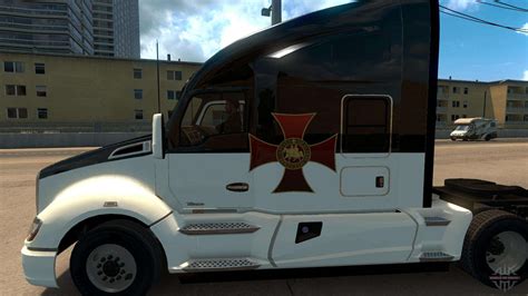 Skin Knights Templar Kenworth T For American Truck Simulator