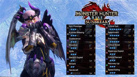 MHRise Sunbreak Immortal Nephilim Full SET BUILD For Elemental IG