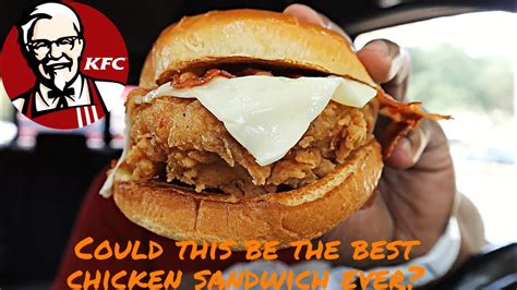 KFC Ultimate BBQ Fried Chicken Sandwich Review YouTube