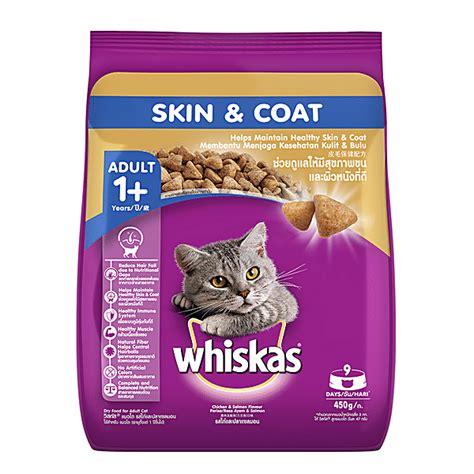 Buy Whiskas Dry Cat Food For Adult Cats For Healthy Skin And Coat 1 Years Online At Best Price