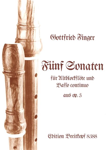 F Nf Sonaten Aus Op Von Gottfried Finger Im Stretta Noten Shop Kaufen