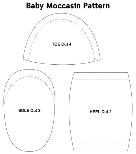 4 Best Images Of Baby Moccasin Pattern Printable Free Baby Moccasin