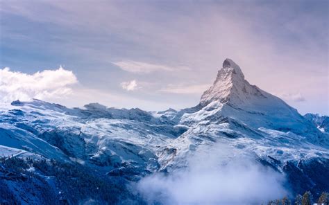 Landscape Swiss Alps Alps Europe Snow Clouds Nature Switzerland