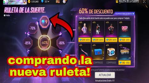 Comprando La Ruleta De La Suerte Free Fire A Diamantes Conjunto Una