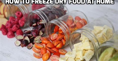 How To Freeze Dry Food At Home Freeze Drying Food Freeze Dried Food