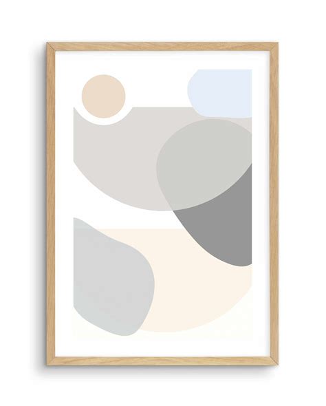 Off Balance | Organic Shape Artwork | Warm Pastel Abstract Art Print– Olive et Oriel