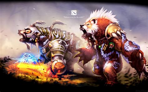 Lone Druid And Spirit Bear Hq Wallpaper Dota Game Wallpapers Gallery