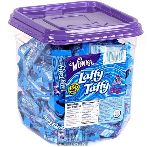 Laffy Taffy Blue Raspberry Candy 145 Pc Jar