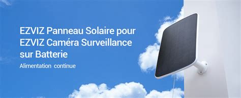 Ezviz Panneau Solaire D Alimentation En Continu Pour Bc C Cam Ra De