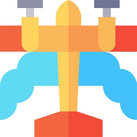 Water Bomber Basic Straight Flat Icon