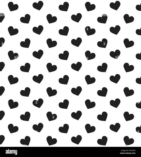 Romantic Pattern With Hearts Vector Illustration Background Stock