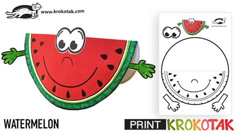 Free Printable Watermelon Template Simple Mom Project Atelier Yuwa