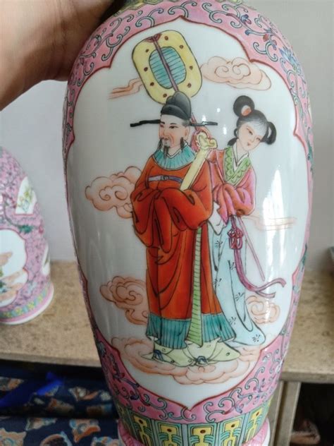 Par De Vasos Em Porcelana Chinesa China Penacova Olx Portugal