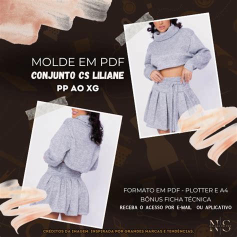 Ns Molde Em Pdf Conjunto Cs Liliane Id Ns Moldes Hotmart