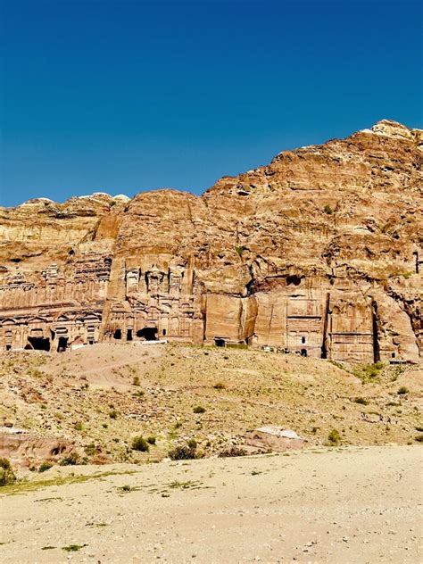 La Ciudad Rosa De Petra En Jordania Parte Asombrosa De Las Siete