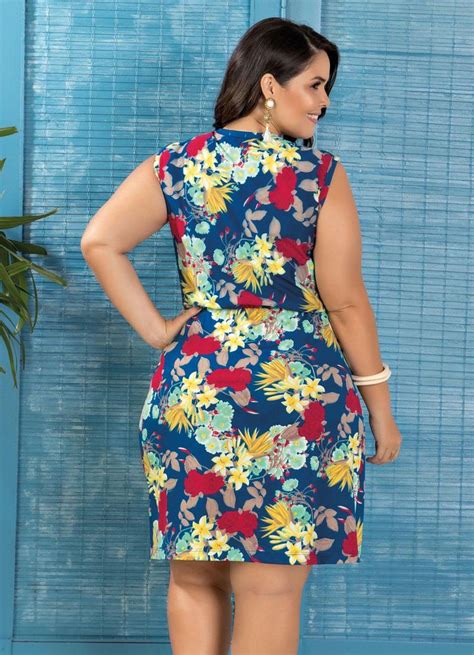 Marguerite Vestido Envelope Plus Size Marguerite Floral Vestidos