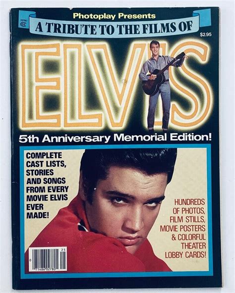 Vtg Photoplay Presents Magazine 1982 Elvis Presley Memorial W Poster No