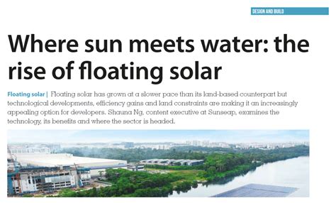 Where Sun Meets Water The Rise Of Floating Solar PV Tech