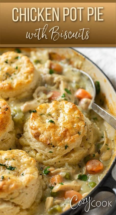 Chicken Pot Pie In A Skillet Topped With Biscuits Grand Biscuit Recipes Pillsbury Biscuit